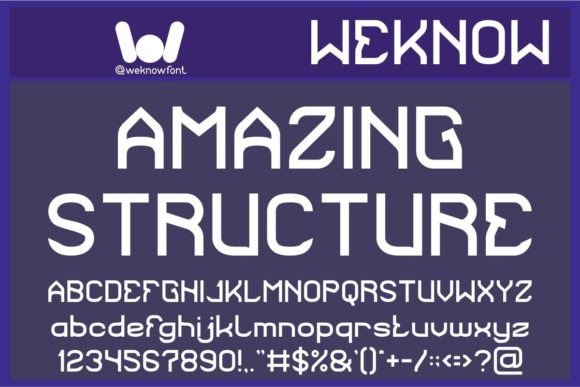 Amazing Structure: A Techno-Sci-Fi Display Font for Digital Identity