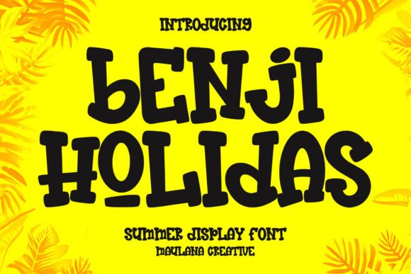Benji Holidas: A Summer-Ready Display Font for Handmade Makers