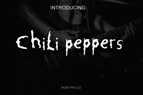 Chili Peppers: A Playful Display Font for Music-Inspired Digital Brands
