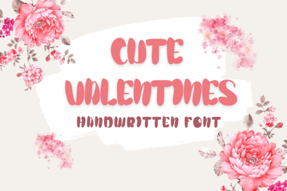 Cute Valentines: A Handwritten Display Font for Digital Warmth