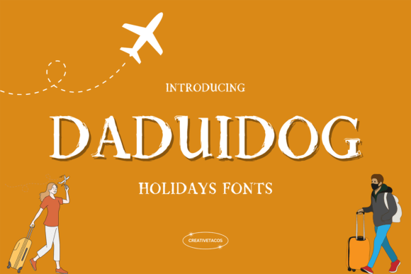 Daduidog: A Holiday Display Font for Digital Branding