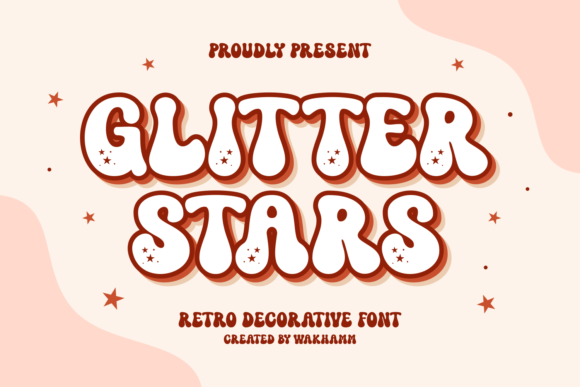 Glitter Stars: A Sparkling Display Font for Handmade Creators