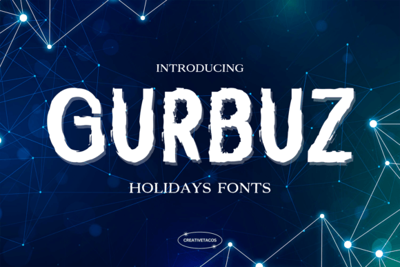 Gurbuz: A Cheerful Display Font for Holiday-Infused Editorial Design