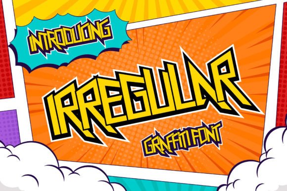 Irregular Font: Bold Graffiti Style for Campaign Headlines