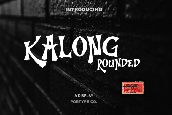Kalong Rounded: A Display Font with Halloween Soul