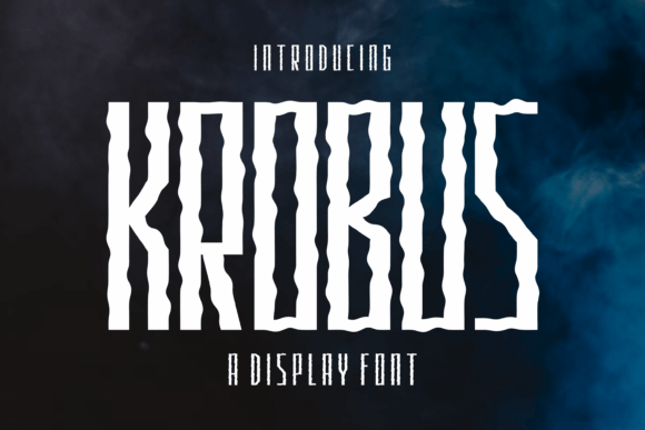 Krobus: A Display Font That Moves Your Headlines
