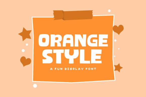 Orange Style: A Playful Display Typeface for Lively Brand Identities