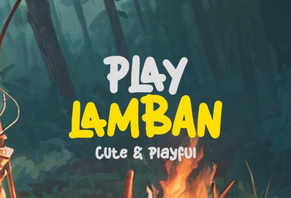 Play Lamban: A Playful Display Font for Digital Branding
