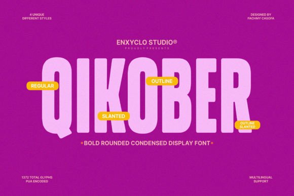 Qikober: A Bold Rounded Condensed Font for Standout Branding