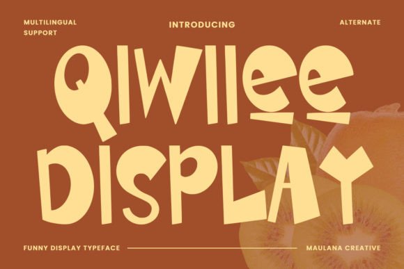 Qiwiiee: A Playful Display Typeface for Handmade Labels & Printables