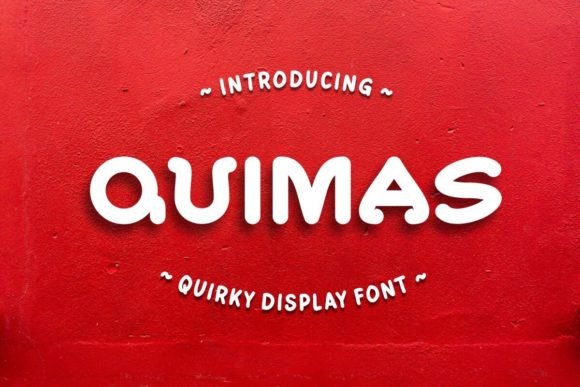 Quimas: A Playful Display Font for Festive Digital Branding