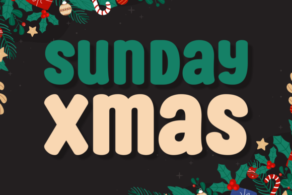 Sunday Xmas: A Festive Display Font with Editorial Warmth