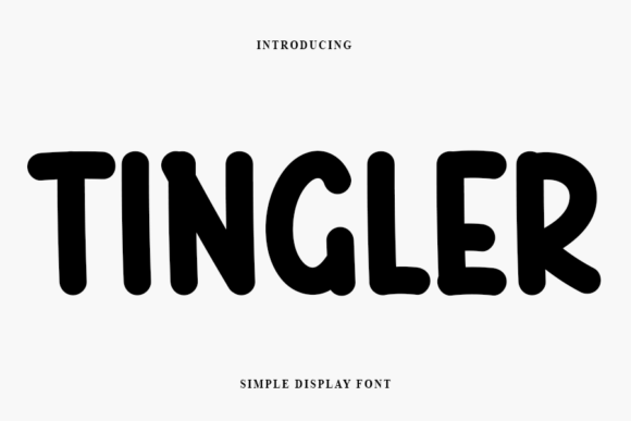 Tingler Display Font for Handmade Creators