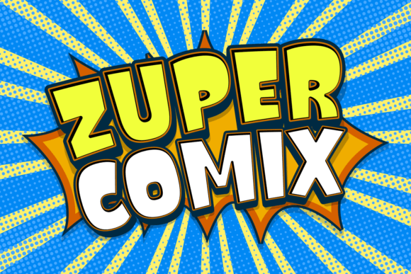 Zuper Comix: A Playful Display Font for Digital Branding